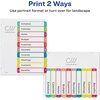 image:imageAvery Dividers for 3 Ring Binders 10 Tabs per Set Customizable Table of Contents Multicolor Arched Tabs Great for Organizing Reports Projects and More 36 Sets of 11842Dividers Pack of 36