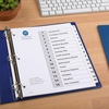 image:imageAvery Dividers for 3 Ring Binders 15 Tabs per Set Customizable Table of Contents Classic White Tabs Great for Organizing Reports Projects and More 3 Sets of 11079