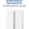 image:imageAvery Dividers for 3 Ring Binders 15 Tabs per Set Customizable Table of Contents Classic White Tabs Great for Organizing Reports Projects and More 3 Sets of 11079