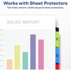 image:imageAvery Dividers for 3 Ring Binders 5 Tab Plastic Binder Dividers Pockets Insertable Big Tabs Multicolor Extend Beyond Sheet Protectors 1 Set 11902Dividers