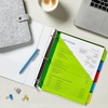 image:imageAvery Dividers for 3 Ring Binders 5 Tab Plastic Binder Dividers Pockets Insertable Big Tabs Multicolor Extend Beyond Sheet Protectors 1 Set 11902Dividers