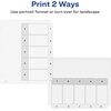 image:imageAvery Dividers for 3 Ring Binders 5 Tabs per Set Customizable Table of Contents Classic White Tabs Great for Organizing Reports Projects and More 6 Sets of 118210