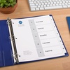 image:imageAvery Dividers for 3 Ring Binders 5 Tabs per Set Customizable Table of Contents Classic White Tabs Great for Organizing Reports Projects and More 6 Sets of 118215 Tab Pack of 12