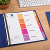 image:imageAvery Dividers for 3 Ring Binders 5 Tabs per Set Customizable Table of Contents Multicolor Tabs Great for Organizing HighVolume Reports Projects and More 24 Sets of 111675 tabs