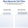 image:imageAvery Dividers for 3 Ring Binders 8 Tab Plastic Binder Dividers Pockets Insertable Big Tabs Vibrant Geometric Patterns Extend Beyond Sheet Protectors 1 Set 07709