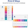 image:imageAvery Dividers for 3 Ring Binders 8 Tabs per Set Customizable Table of Contents Multicolor Tabs Great for Organizing HighVolume Reports Projects and More 24 Sets of 11168True Pack of 2