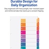 image:imageAvery Dividers for 3 Ring Binders 8 Tabs per Set Customizable Table of Contents Multicolor Tabs Great for Organizing HighVolume Reports Projects and More 24 Sets of 11168True