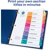 image:imageAvery Dividers for 3 Ring Binders 8 Tabs per Set Customizable Table of Contents Multicolor Tabs Great for Organizing HighVolume Reports Projects and More 24 Sets of 11168True Pack of 2