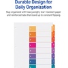 image:imageAvery Dividers for 3 Ring Binders 8 Tabs per Set Customizable Table of Contents Multicolor Tabs Great for Organizing Reports Projects and More 3 Sets of 11071