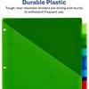 image:imageAvery Dividers for 3 Ring Binders 8Tab Sets TwoPocket Plastic Binder Dividers with Tabs Multicolor 1 Set 119078 Tab Pack of 2