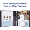 image:imageAvery Dual Effect HeavyDuty 3 Ring Binder 1 Inch Slant Rings Black Binder 03218One Size Pack of 6
