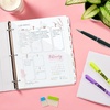 image:imageAvery Durable Plastic 8 Tab Write amp Erase Dividers for 3 Ring Binders Slash Pocket Translucent White Works with Sheet Protectors 1 Set 16826