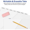 image:imageAvery Durable Plastic 8 Tab Write amp Erase Dividers for 3 Ring Binders Slash Pocket Translucent White Works with Sheet Protectors 1 Set 16826