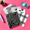 image:imageAvery Durable View 3 Ring Binder 1 Inch Round Rings Black and White Marble Waves 1 Fashion Binder 26743Marble Waves