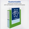 image:imageAvery Durable View 3 Ring Binder 2 Inch Slant Rings 4 Green Binders 17838Green