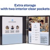 image:imageAvery Durable View 3 Ring Binder 3 Inch Slant Rings 4 Black Binders 1705005