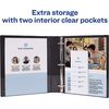 image:imageAvery Durable View 3 Ring Binder 3 Inch Slant Rings 4 Black Binders 170501