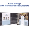 image:imageAvery Durable View 3 Ring Binder 4 EZD Ring Holds 85 x 11 Paper 2 Black Binders 09860