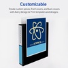 image:imageAvery Durable View 3 Ring Binders 15 Inch Slant Rings 375Sheet Capacity Assorted Dark Colors 4Pack 05622  for School Office Teachers Classrooms amp Home Organization