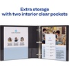 image:imageAvery Durable View 3 Ring Binders 15 Inch Slant Rings 375Sheet Capacity DuraHinge 21 Inch Wide Spine Customizable Clear Covers and Spine 1 Blue Binder 1702415 Pack of 2