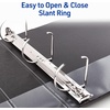 image:imageAvery Durable View 3 Ring Binders 2 Inch Slant Rings 530Sheet Capacity DuraHinge 28 Inch Wide Spine Customizable Clear Cover and Spine Black Binders 12Pack of 170312