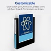 image:imageAvery Durable View 3 Ring Binders 2 Inch Slant Rings 530Sheet Capacity DuraHinge 28 Inch Wide Spine Customizable Clear Cover and Spine Black Binders 12Pack of 170311