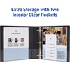 image:imageAvery Durable View 3 Ring Binders 2 Inch Slant Rings 530Sheet Capacity DuraHinge 28 Inch Wide Spine Customizable Clear Cover and Spine Black Binders 12Pack of 1703115