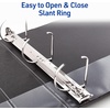 image:imageAvery Durable View 3 Ring Binders 2 One Touch Slant Rings 530 Sheet Capacity 28 Wide Spine Holds 812 x 11 Paper Great for School Office Organization with Pockets White 12Pack of 170322