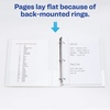 image:imageAvery Durable View 3 Ring Binders 2 One Touch Slant Rings 530 Sheet Capacity 28 Wide Spine Holds 812 x 11 Paper Great for School Office Organization with Pockets White 12Pack of 170321