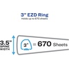 image:imageAvery Durable View 3 Ring Binders 4 Inch Round Ring EZD 780 Sheet Capacity White 45 Wide Spine Holds 812 x 11 Paper Great for Organizing Reports amp Projects 2Pack of 098013