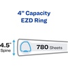 image:imageAvery Durable View 3 Ring Binders 4 Inch Round Ring EZD 780 Sheet Capacity White 45 Wide Spine Holds 812 x 11 Paper Great for Organizing Reports amp Projects 2Pack of 098014 Pack of 3