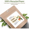 image:imageAvery EcoFriendly Matte White Recycled Square Labels 4 x 4 Matte White Labels Permanent Adhesive LaserInkjet Printable 40 Total100 labels