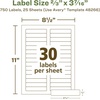 image:imageAvery EcoFriendly Recycled File Folder Labels 23 x 3716 White Permanent Label Adhesive 750 Printable Labels 4826623 in x 3716 in