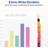 image:imageAvery ExtraWide Dividers for 3 Ring Binders 10 Tabs per Set Customizable Table of Contents Multicolor Tabs Works Great with Sheet Protectors 11165