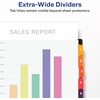 image:imageAvery ExtraWide Dividers for 3 Ring Binders 10 Tabs per Set Customizable Table of Contents Multicolor Tabs Works Great with Sheet Protectors 4 Sets of 34776914 x 11 inches