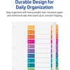 image:imageAvery ExtraWide Dividers for 3 Ring Binders 10 Tabs per Set Customizable Table of Contents Multicolor Tabs Works Great with Sheet Protectors 4 Sets of 34776914 x 11 inches