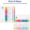 image:imageAvery ExtraWide Dividers for 3 Ring Binders 10 Tabs per Set Customizable Table of Contents Multicolor Tabs Works Great with Sheet Protectors 4 Sets of 34776914 x 11 inches