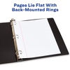 image:imageAvery Hanging Storage Flexible 3 Ring Binders 1 Round Rings 175Sheet Capacity Black 4 Pack 177084 Pack