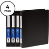 image:imageAvery Hanging Storage Flexible 3 Ring Binders 1 Round Rings 175Sheet Capacity Black 4 Pack 177084 Pack