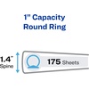 image:imageAvery Hanging Storage Flexible 3 Ring Binders 1 Round Rings 175Sheet Capacity Black 4 Pack 177084 Pack