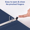image:imageAvery Heavy Duty View 3 Ring Binder 1 One Touch Slant Ring Holds 85 x 11 Paper 4 Navy Blue Binders 79869