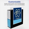 image:imageAvery Heavy Duty View 3 Ring Binder 4 One Touch Slant Ring Holds 85 x 11 Paper 2 White Binders 798754
