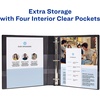 image:imageAvery Heavy Duty View 3 Ring Binders 1 One Touch Slant Ring 250Sheet Capacity 14 Inch Wide Spine Great for Home School Supplies Office or Organization Needs White Binders 4Pack of 79780
