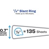 image:imageAvery HeavyDuty Dual Color 3 Ring Binder 12 Inch Slant Rings WhiteBlack View Binder 1788005