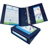 image:imageAvery HeavyDuty Framed View 3Ring Binder 15 EZD Rings 1 Navy Blue Binder 68059Blue