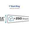 image:imageAvery HeavyDuty View 3 Ring Binder 1 Inch One Touch Slant Rings 250Sheet Capacity DuraHinge 14 Inch Wide Spine Customizable Clear Cover and Spine White Binder 12Pack of 797991