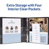 image:imageAvery HeavyDuty View 3 Ring Binder 1 Inch One Touch Slant Rings 250Sheet Capacity DuraHinge 14 Inch Wide Spine Customizable Clear Cover and Spine White Binder 12Pack of 797991