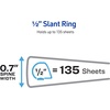 image:imageAvery HeavyDuty View 3 Ring Binder 1 One Touch Slant Rings Holds 85 x 11 Paper 1 Black Binder 0530005
