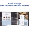 image:imageAvery HeavyDuty View 3 Ring Binder 1 One Touch Slant Rings Holds 85 x 11 Paper 1 Black Binder 053002