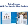 image:imageAvery HeavyDuty View 3 Ring Binder 1 One Touch Slant Rings Holds 85 x 11 Paper 1 Light Blue Binder 05301Blue